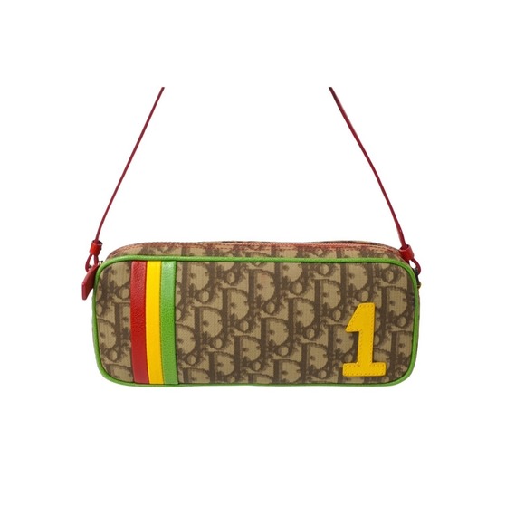 Dior Trotter  Shoulder Rasta Color Christian One Handbag - Picture 1 of 8